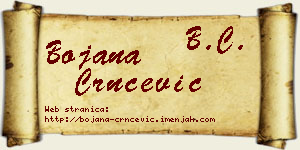 Bojana Crnčević vizit kartica